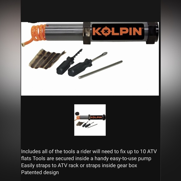 Kolpin Flat Pack Tire and Wheel Tool ATV, Motorcycle, Riding Mower Tire Repair - Picture 4 of 5